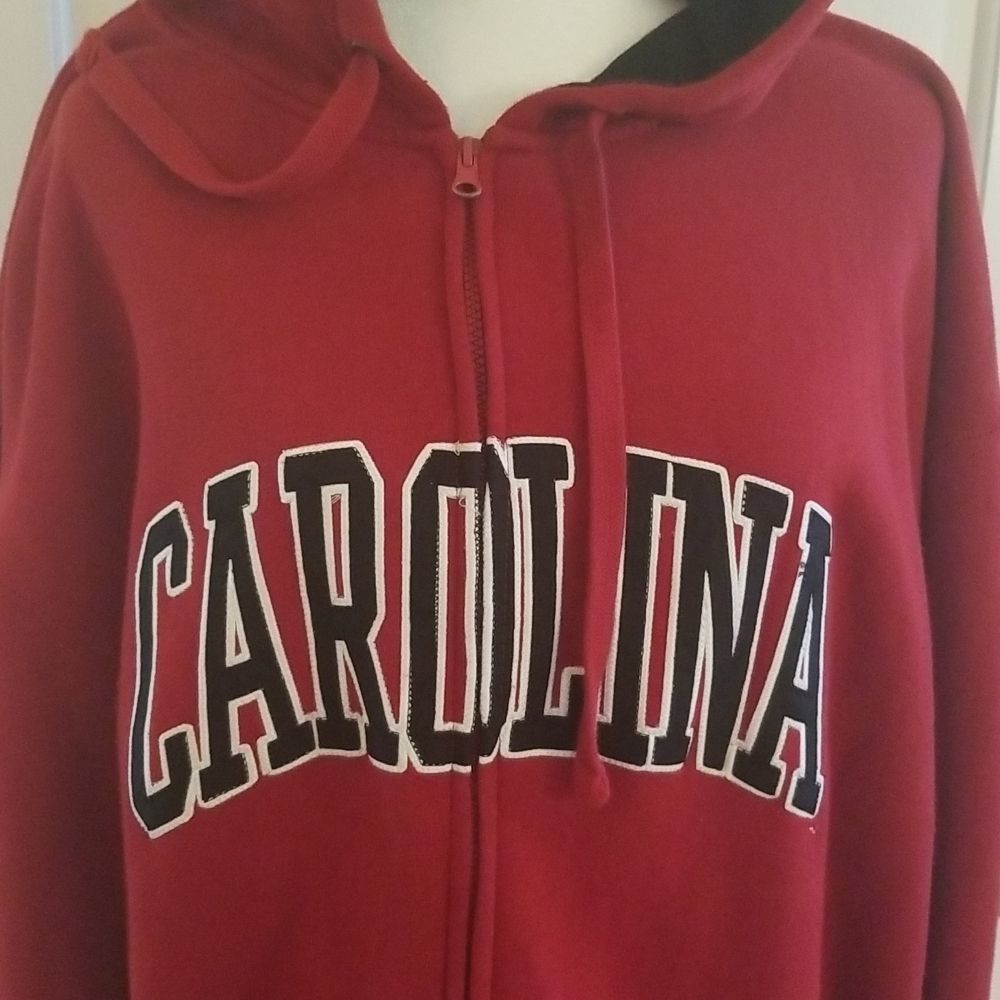 - University of South Carolina Gamecock  hooded zippered jacket, size XL